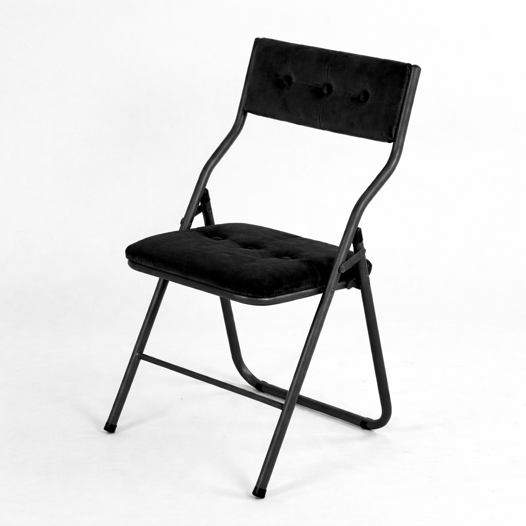 Qircuts Modern Fabric Folding Chair Set of 4