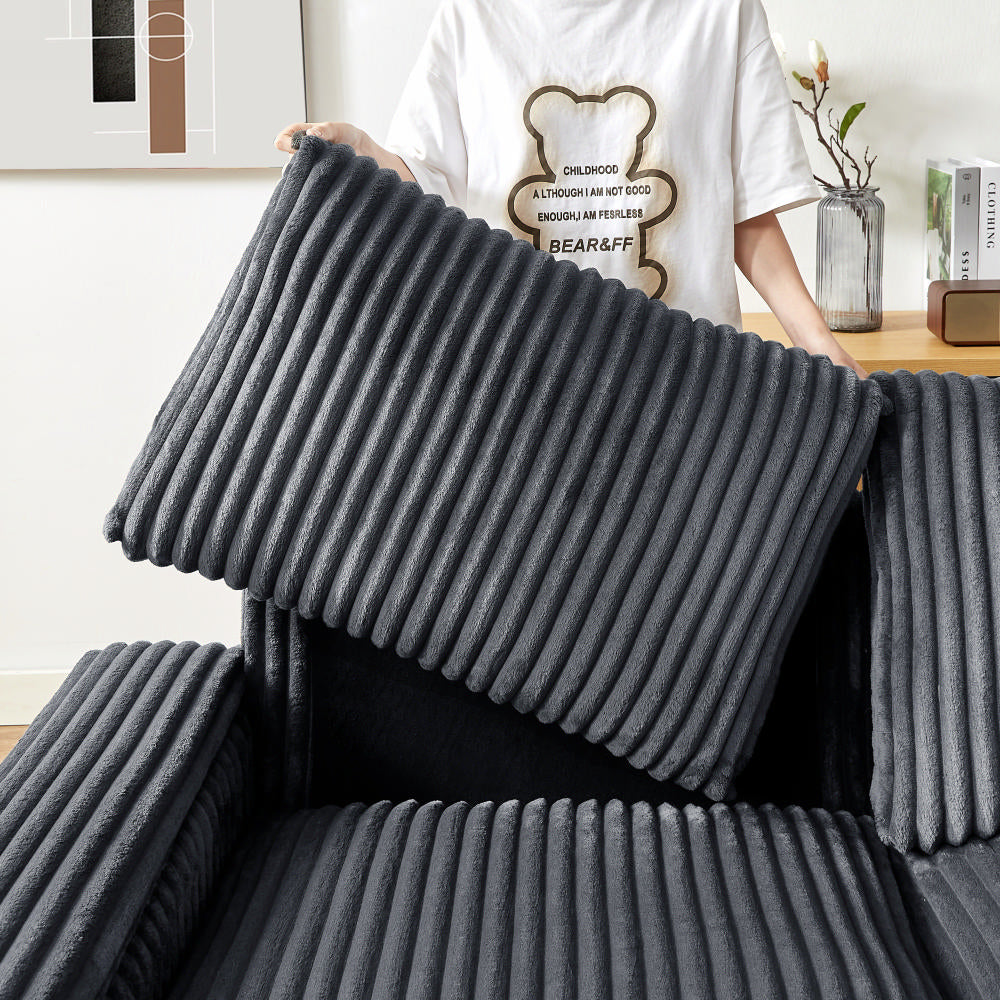 Brooklyn 71" Plush Corduroy Loveseat Sofa with Storage Armrests and USB Port