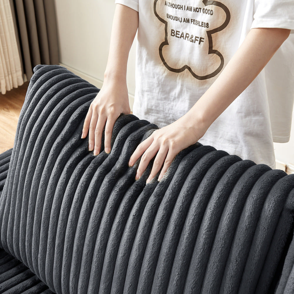 Brooklyn 71" Plush Corduroy Loveseat Sofa with Storage Armrests and USB Port
