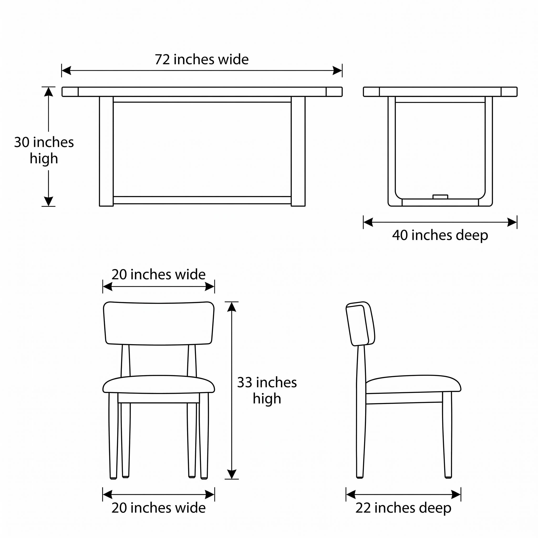 Cordillera 5-Piece 72" Wood Dining Table Set with Sherpa Upholstered Chairs