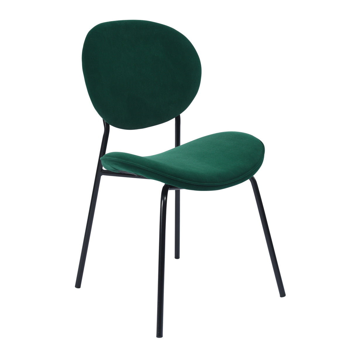 Homy Casa Darida Modern Velvet Dining Chair Set of 4, Frost Green,Open Box