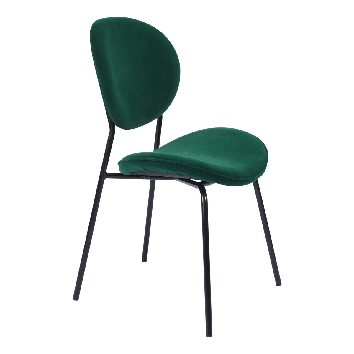 Homy Casa Darida Modern Velvet Dining Chair Set of 4, Frost Green,Open Box