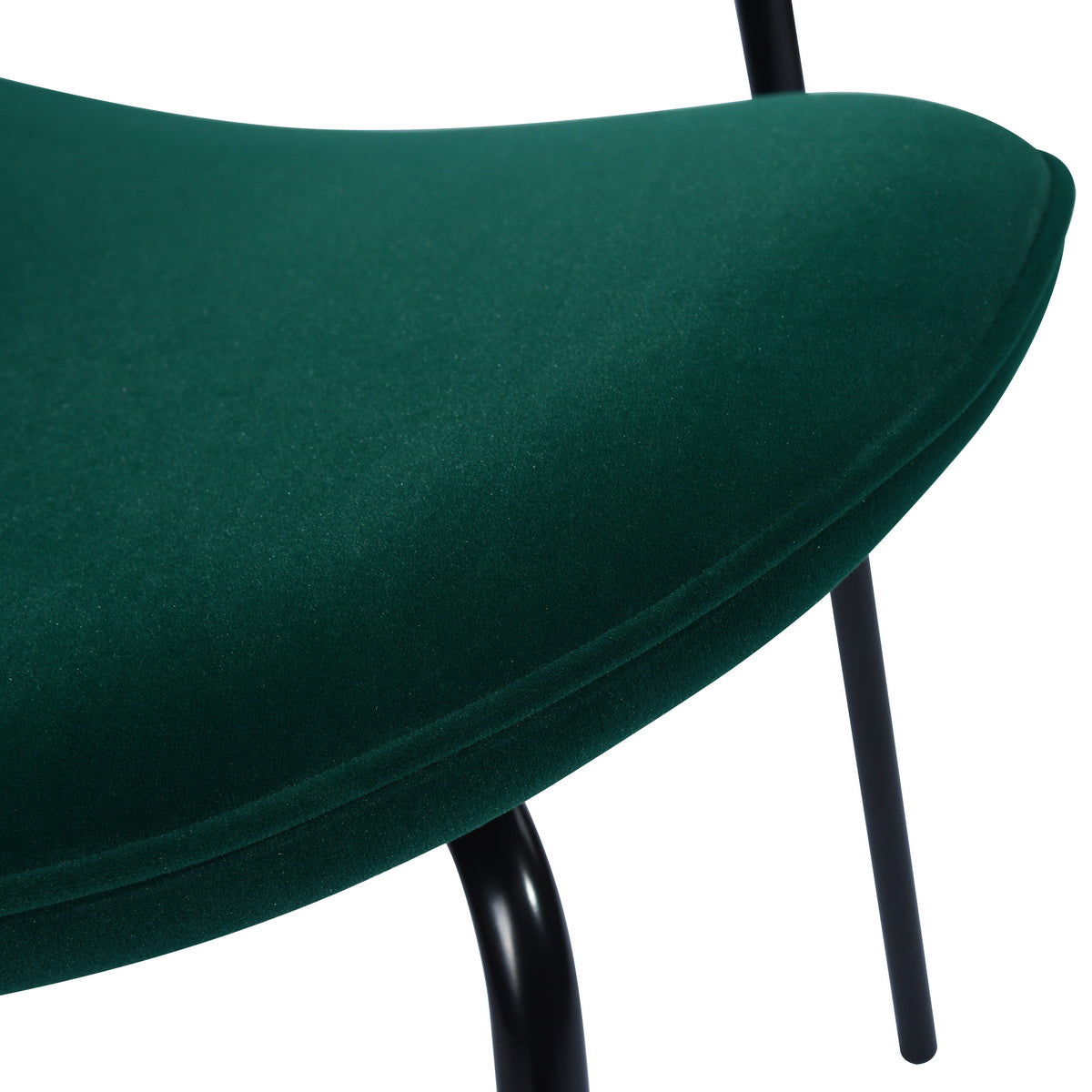 Homy Casa Darida Modern Velvet Dining Chair Set of 4, Frost Green,Open Box