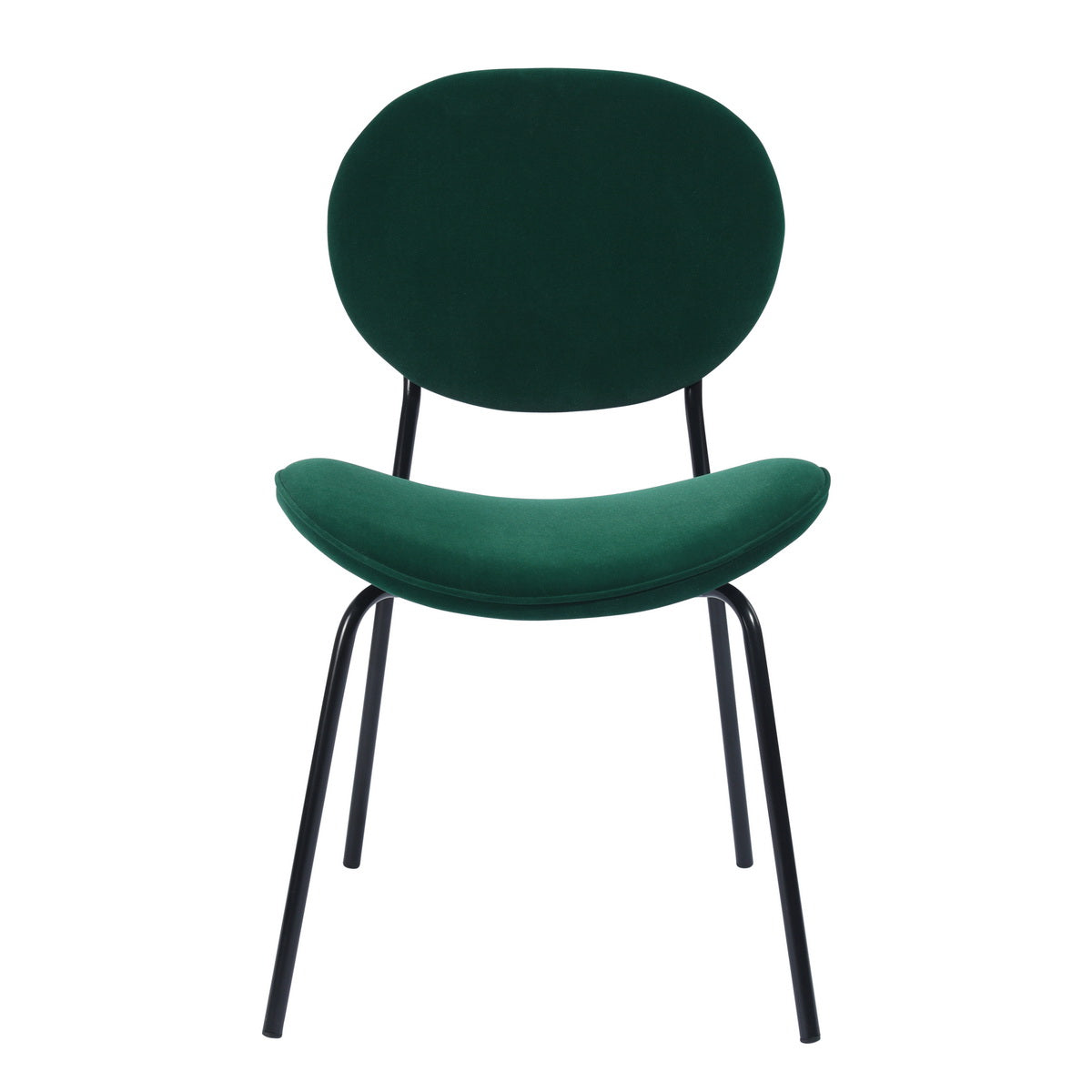 Homy Casa Darida Modern Velvet Dining Chair Set of 4, Frost Green,Open Box
