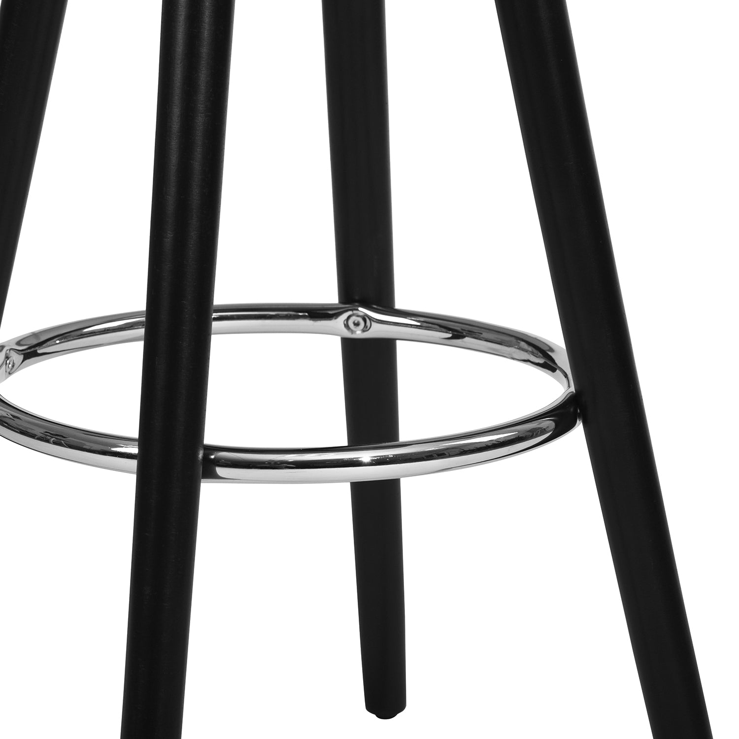 Homy Casa DEARBORN GREY BLACK LEG 2 PCS 26" Bar Stool Modern Seating Solution Open Box