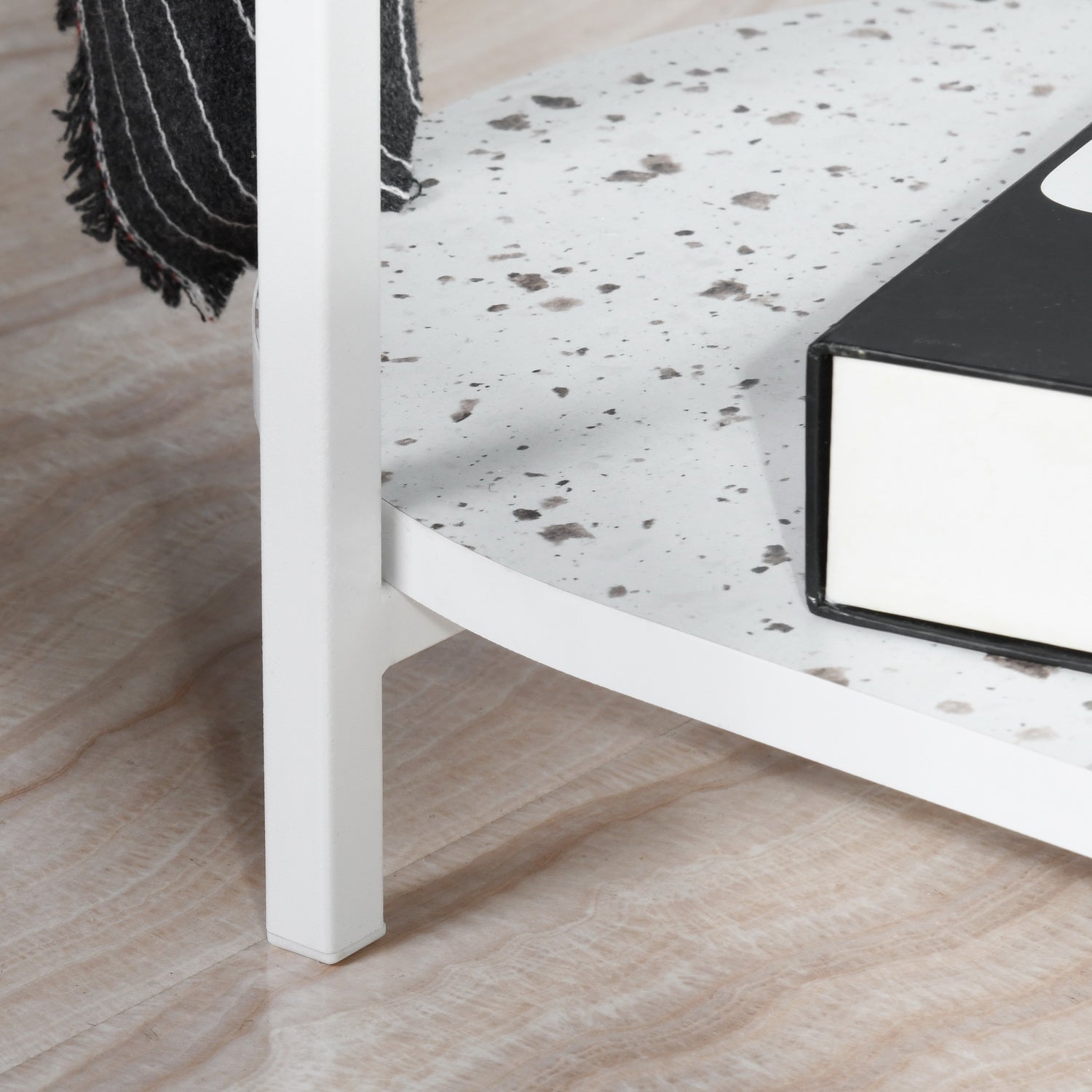 Homy Casa DELONIX 23.6" Side Table for Living Room, Bedroom, or Office Open Box
