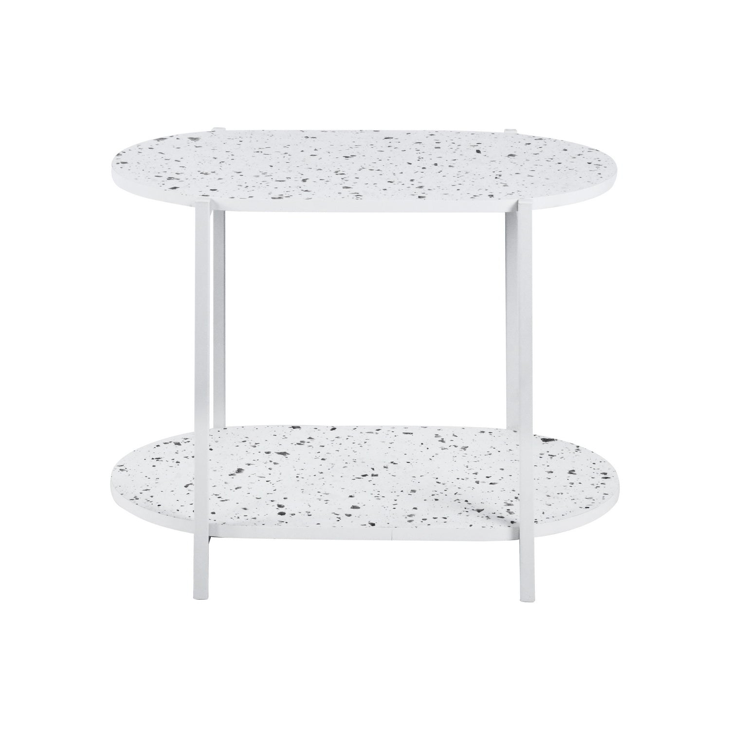 Homy Casa DELONIX 23.6" Side Table for Living Room, Bedroom, or Office Open Box