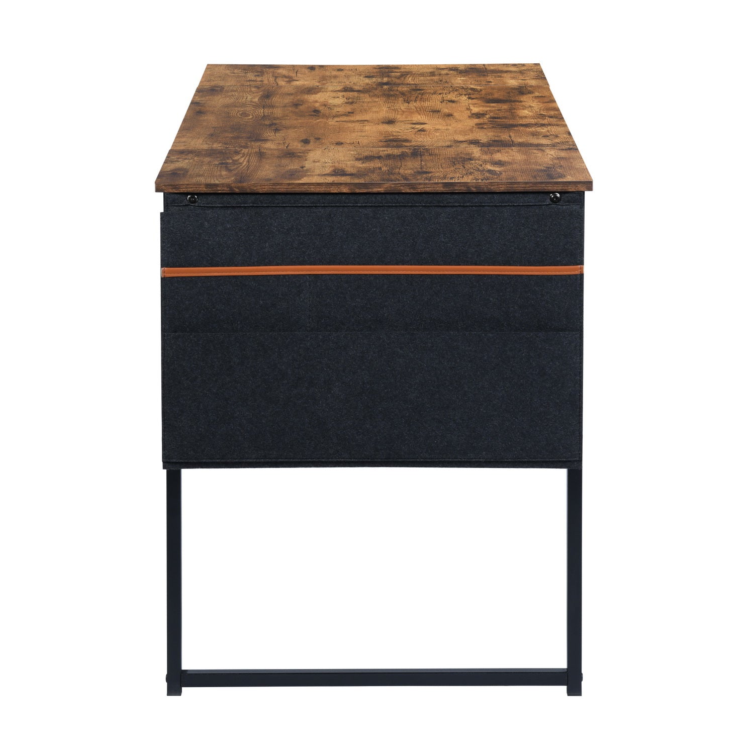 Homy Casa DEMBE KD 55" Fabric Vintage Desk for Office and Home Workspace Open Box