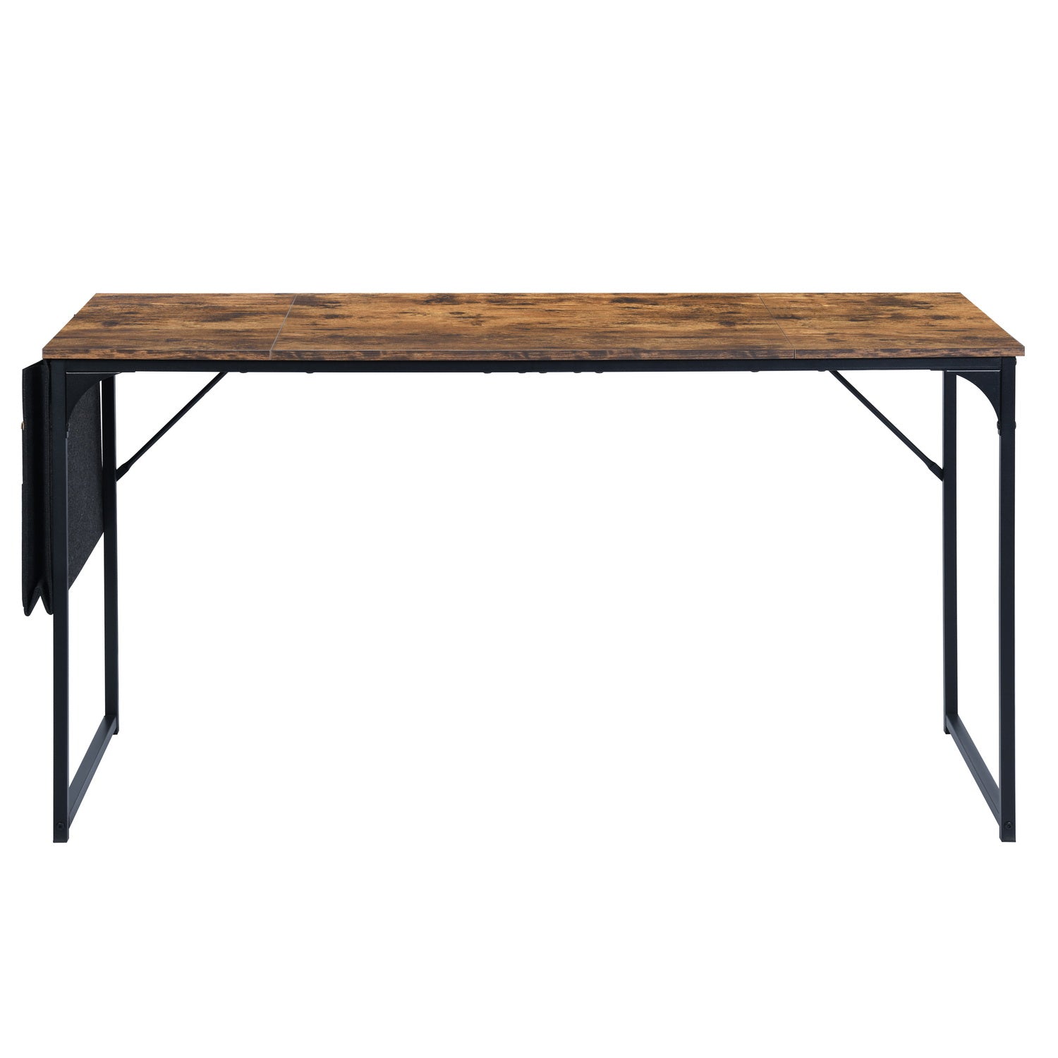 Homy Casa DEMBE KD 55" Fabric Vintage Desk for Office and Home Workspace Open Box