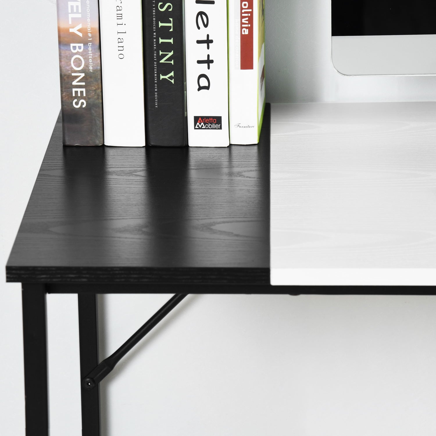 Dembe Wooden Computer Desk with Storage Bag
