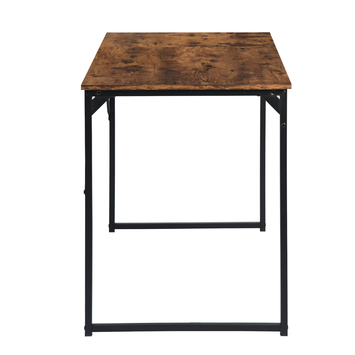 Homy Casa Dembe 47" Wooden Office Computer Desk Vintage Walnut Finish