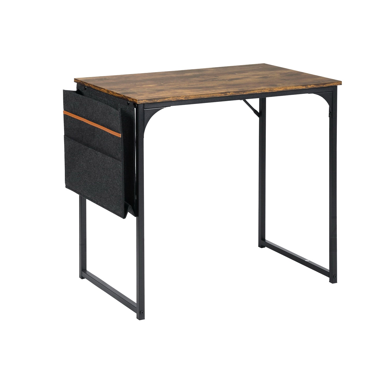 Homy Casa DEMBE+ROSS 2PC Office Furniture Set 31.5” Desk with Chenille Beige Black Office Chair Open Box