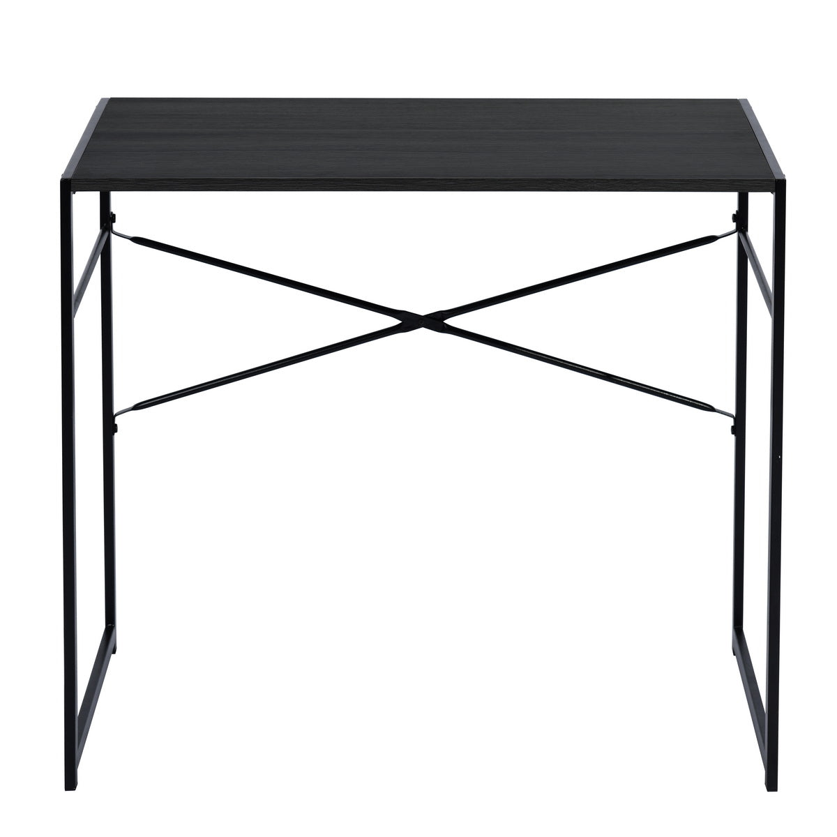 Homy Casa Dolph 39.4” Wooden Top Computer Desk In Black