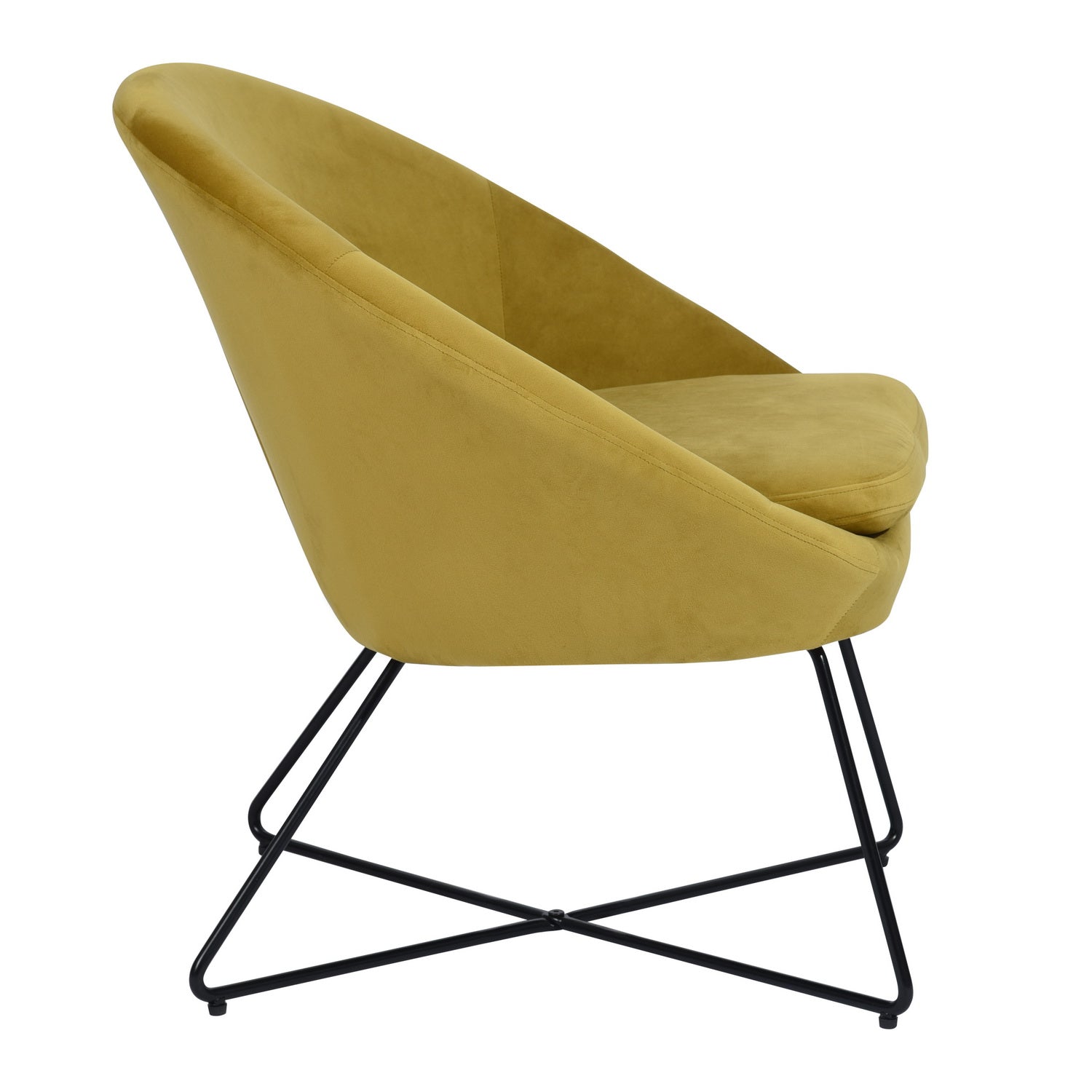Homy Casa DOUMBIA SIENNA Armchair Modern Velvet Accent Chair for Living Room or Bedroom Open Box