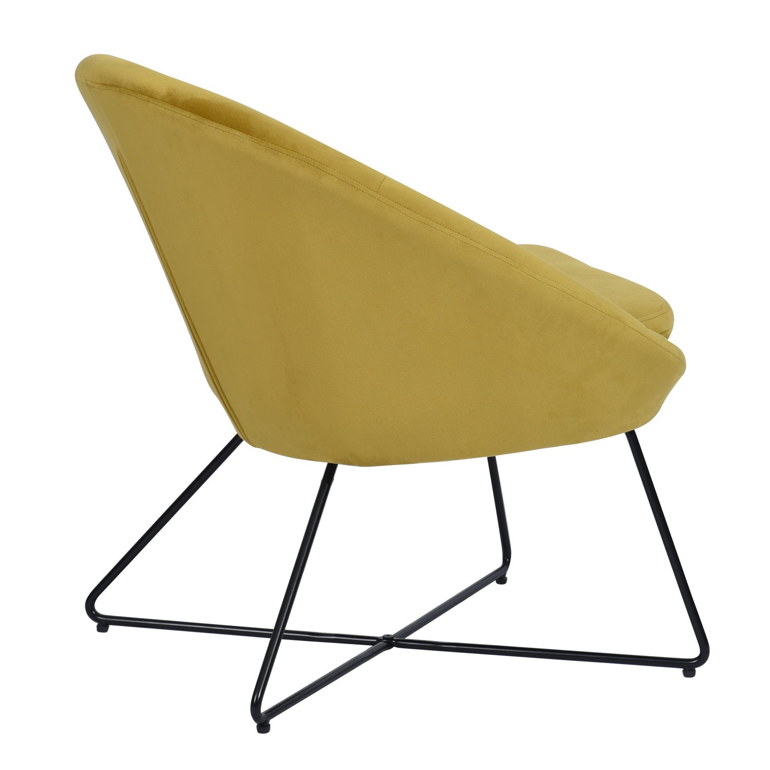 Homy Casa DOUMBIA SIENNA Armchair Modern Velvet Accent Chair for Living Room or Bedroom Open Box