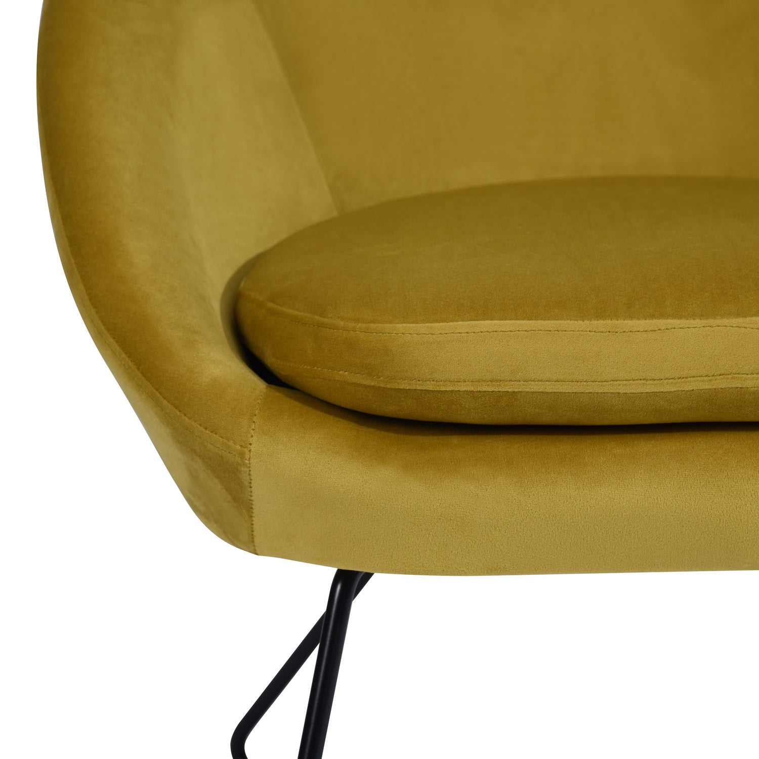 Homy Casa DOUMBIA SIENNA Armchair Modern Velvet Accent Chair for Living Room or Bedroom Open Box
