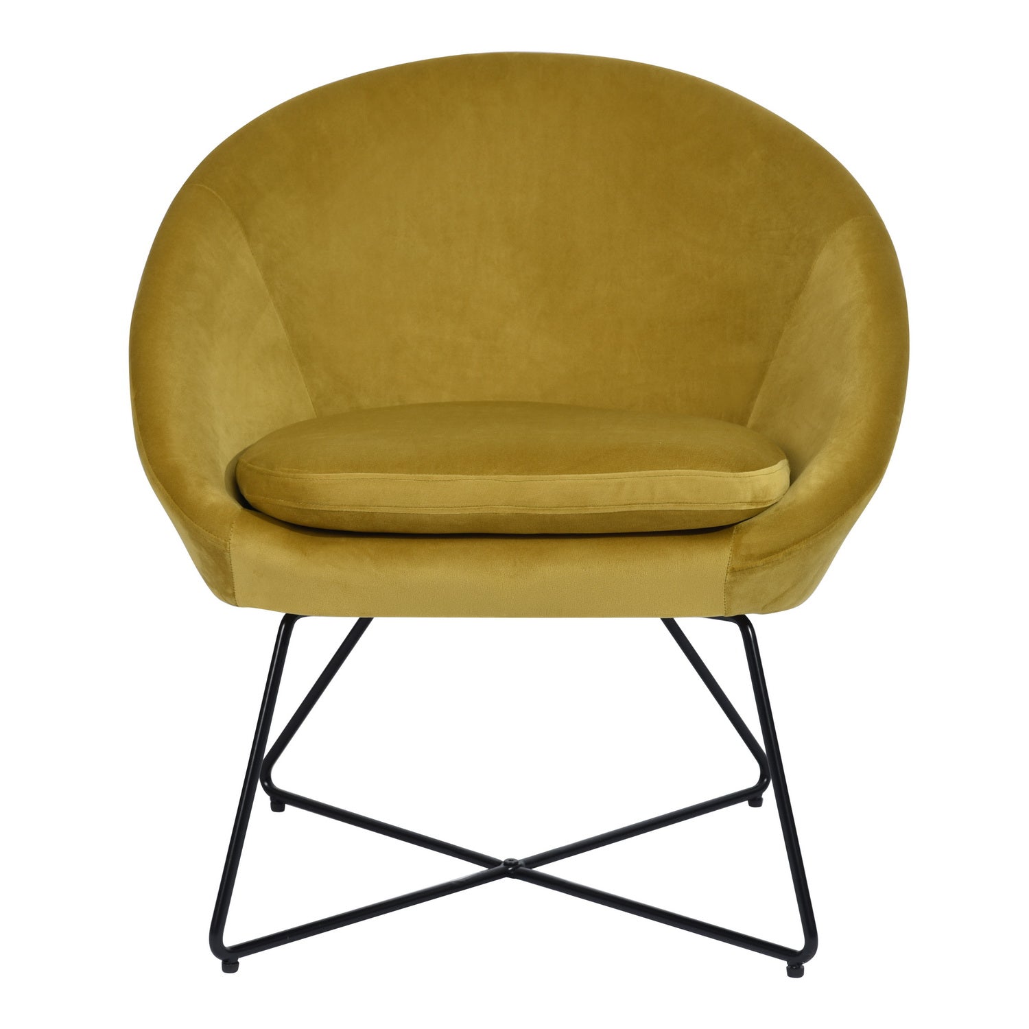 Homy Casa DOUMBIA SIENNA Armchair Modern Velvet Accent Chair for Living Room or Bedroom Open Box