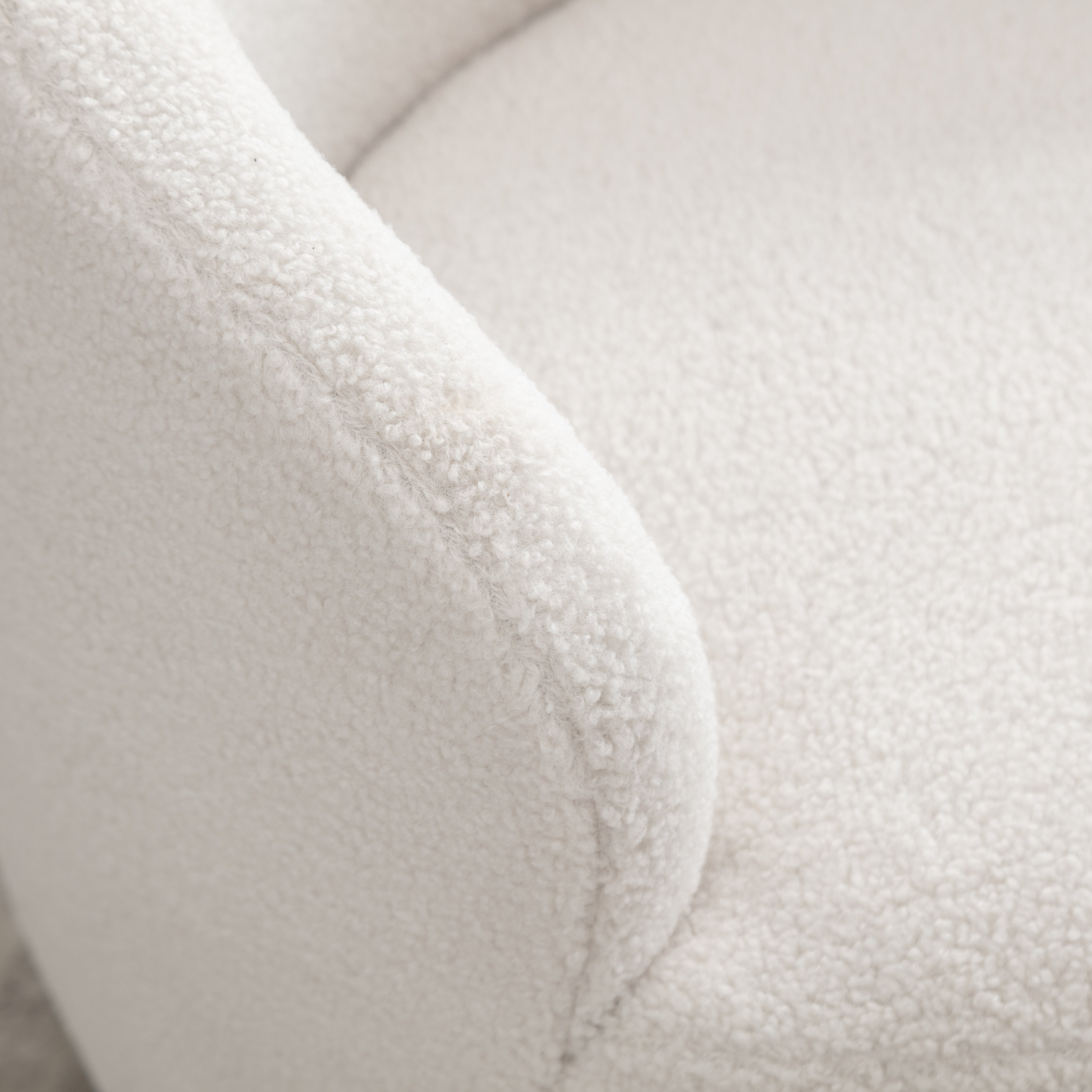 Denali Teddy Fabric Swivel Accent Armchair