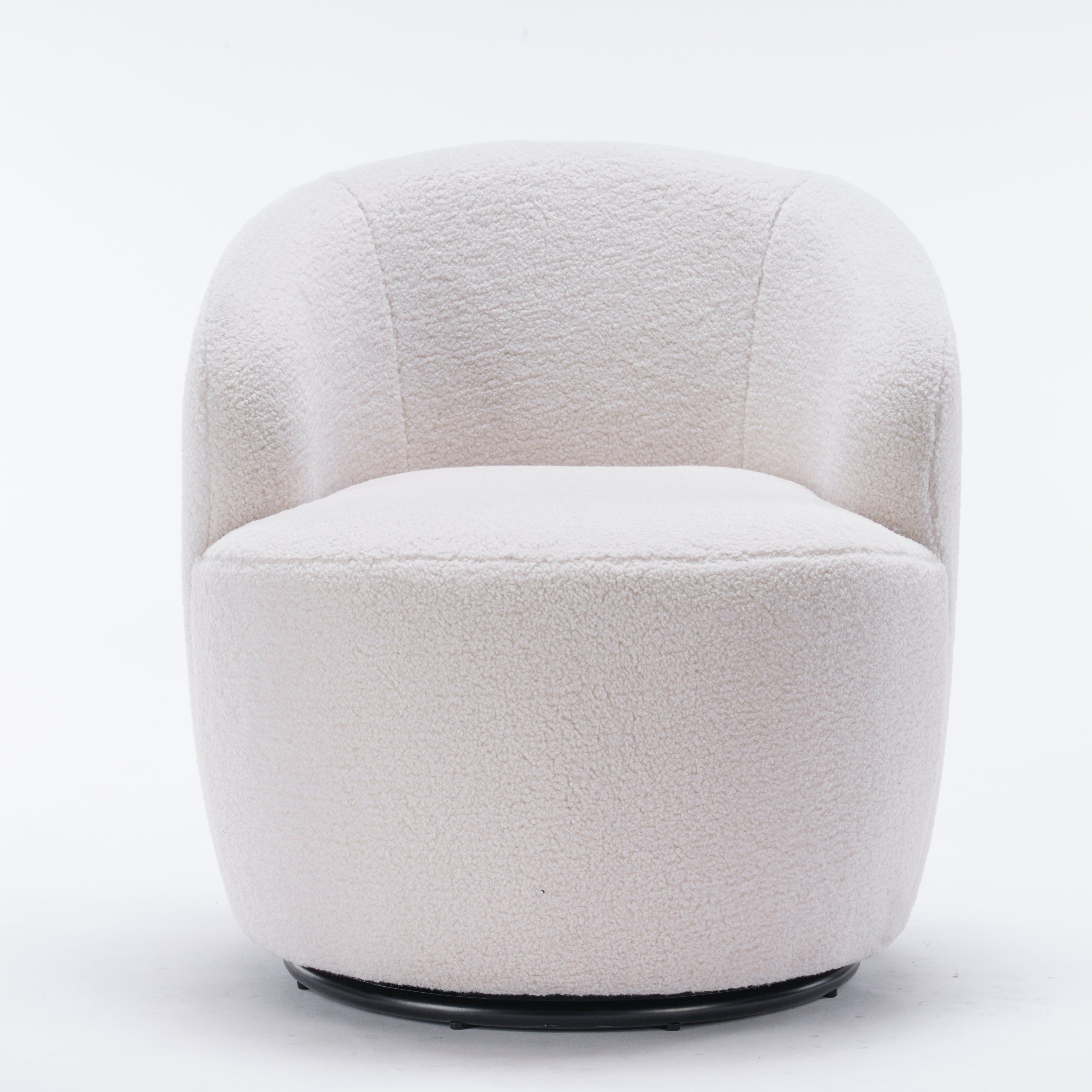 Denali Teddy Fabric Swivel Accent Armchair
