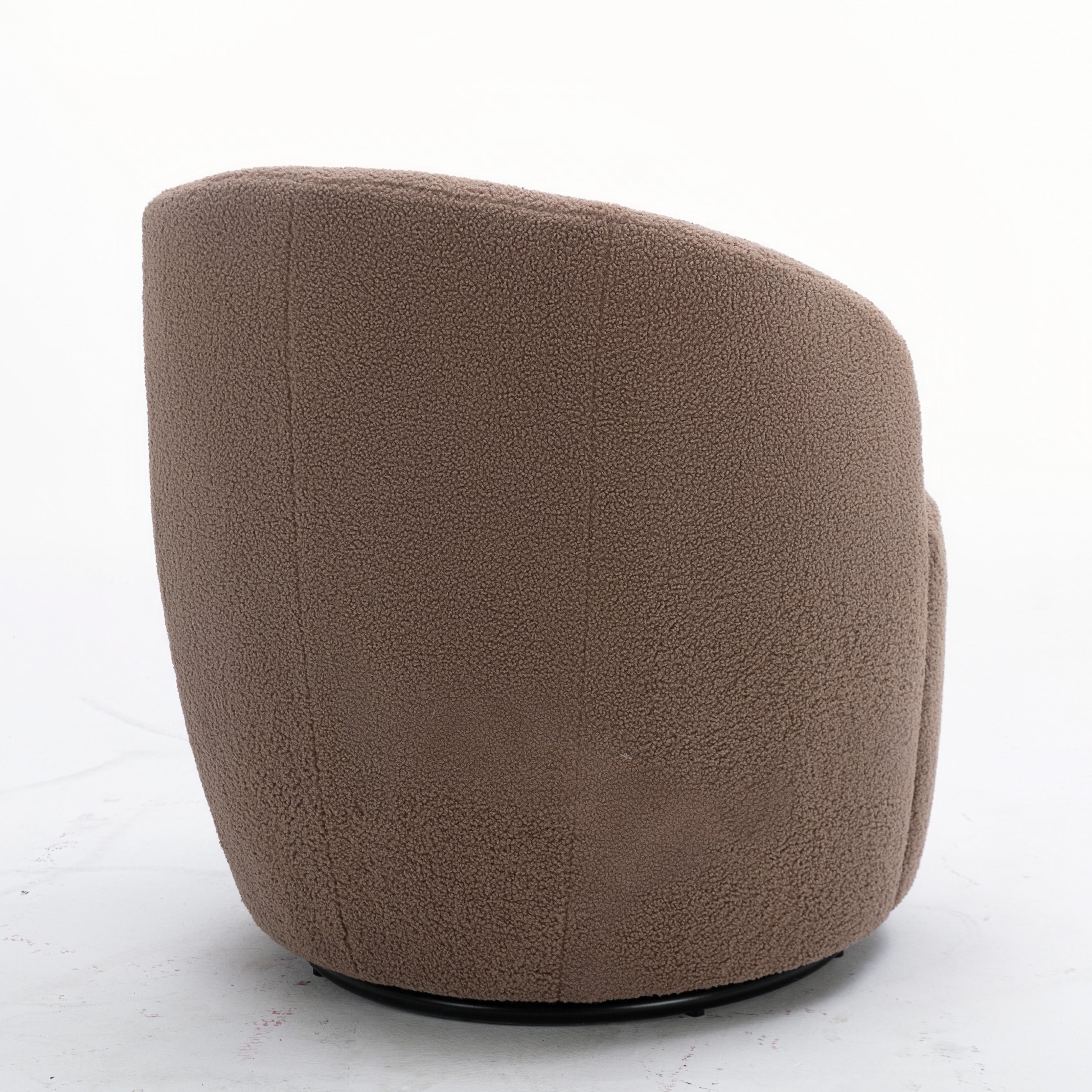 Denali Teddy Fabric Swivel Accent Armchair