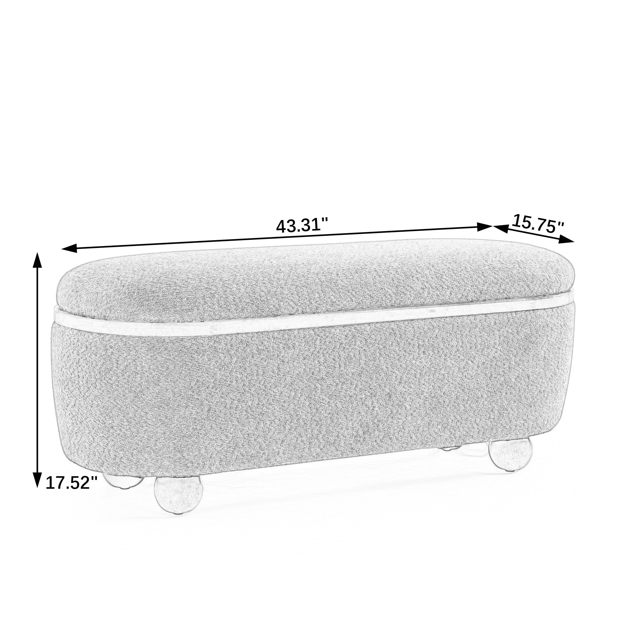 Saguaro Storage Ottoman Bench