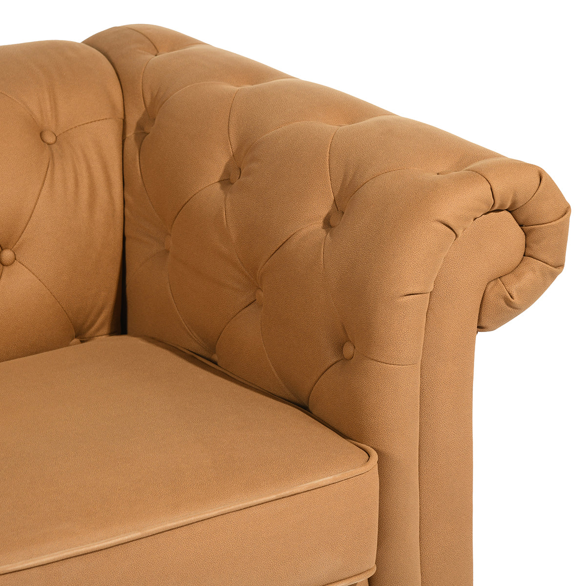 Homy Casa EDWINA DOUBLE SEATER 67" Loveseat for Living Room, Bedroom, Office, Apartment, Dorm, Home, Workspace, Small Space Open Box