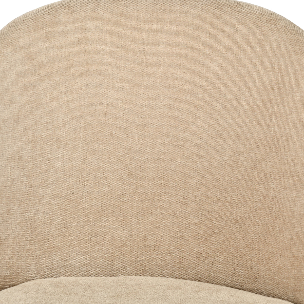 Elba Mid-Century Curved Back Upholstered Dining Chairs with Metal Legs Set of 4
