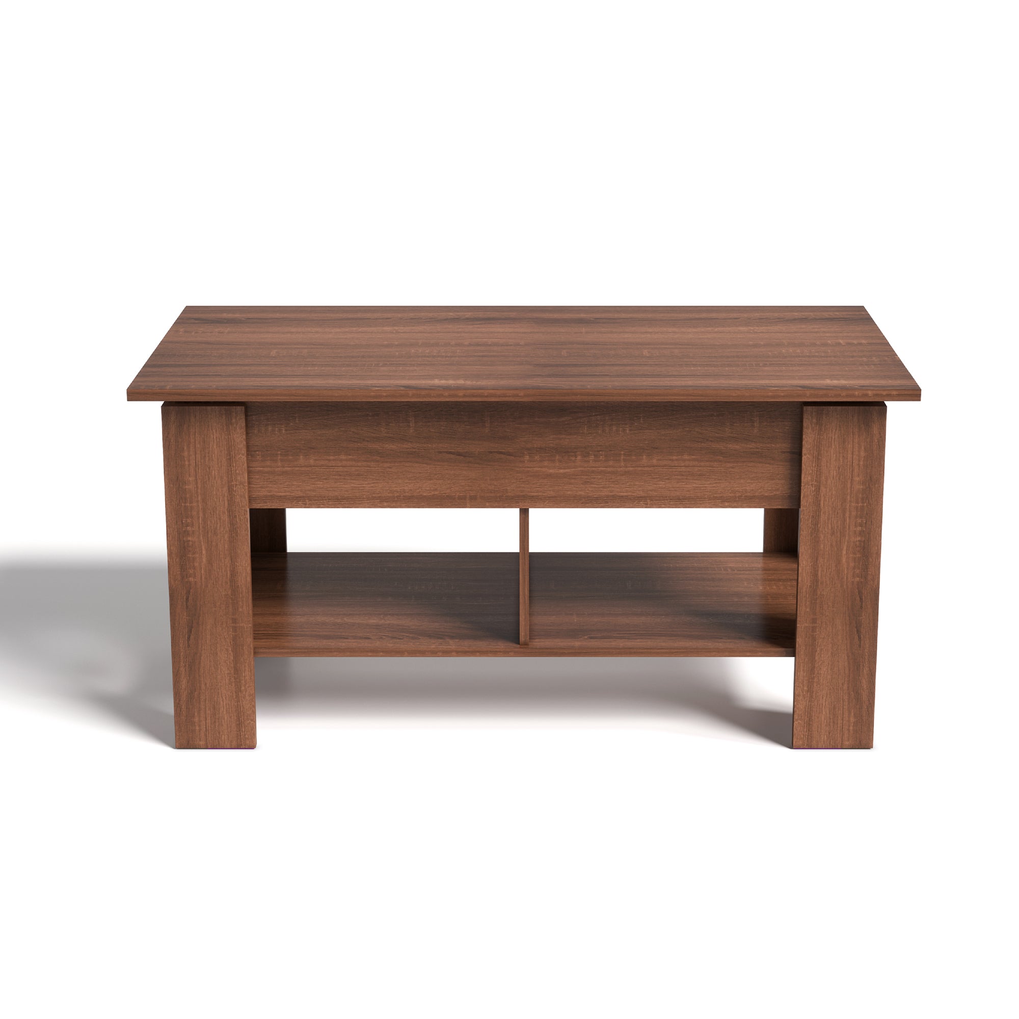 Open Box Homy Casa ELOT BROWN 96 "37.8" Lift Top Coffee Table for Living Room, Bedroom, Office, Apartment, Dorm, Home, Workspace, Small Space