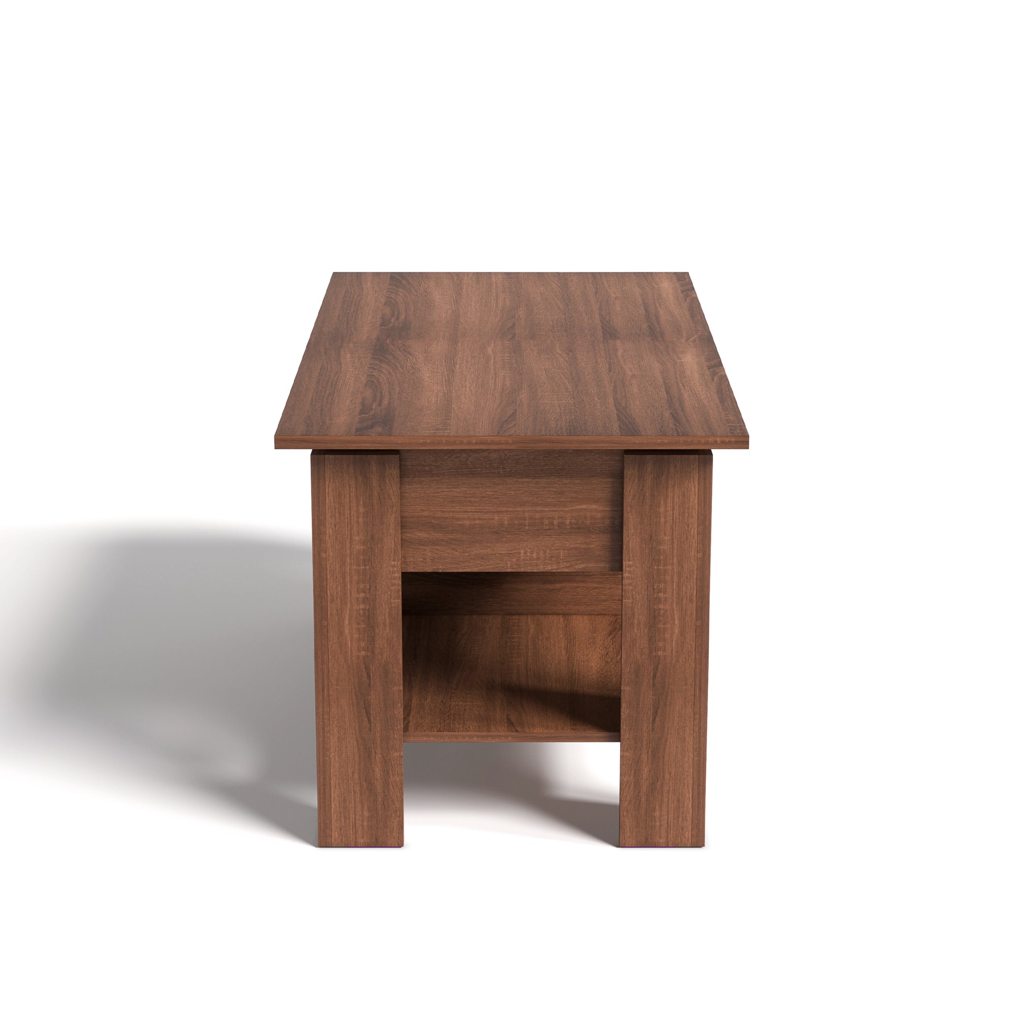 Open Box Homy Casa ELOT BROWN 96 "37.8" Lift Top Coffee Table for Living Room, Bedroom, Office, Apartment, Dorm, Home, Workspace, Small Space