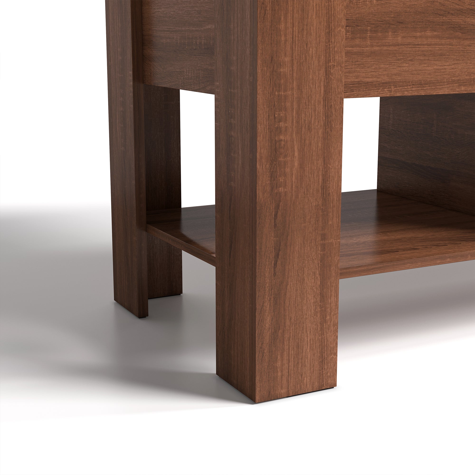 Open Box Homy Casa ELOT BROWN 96 "37.8" Lift Top Coffee Table for Living Room, Bedroom, Office, Apartment, Dorm, Home, Workspace, Small Space