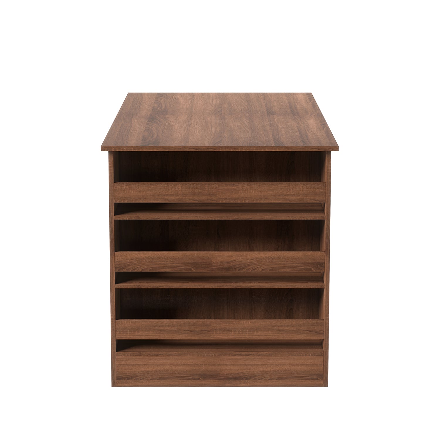 Homy Casa ELROY Dining Table 43.3" Brown Dining Room