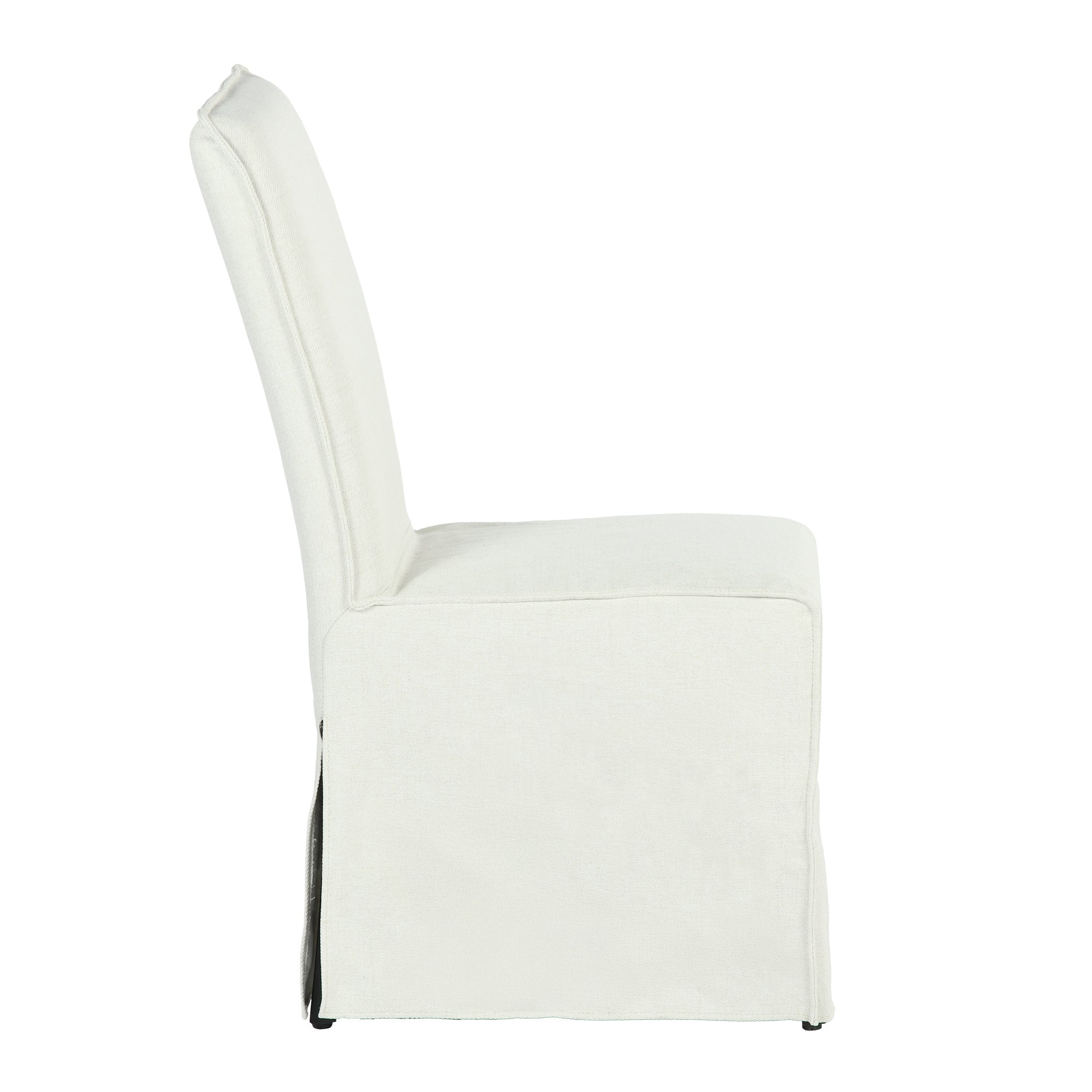 Homy Casa ELVO Beige Dining Chair 2PK 19.69" W x 25.79" D x 37.01" H Dining Seating Set