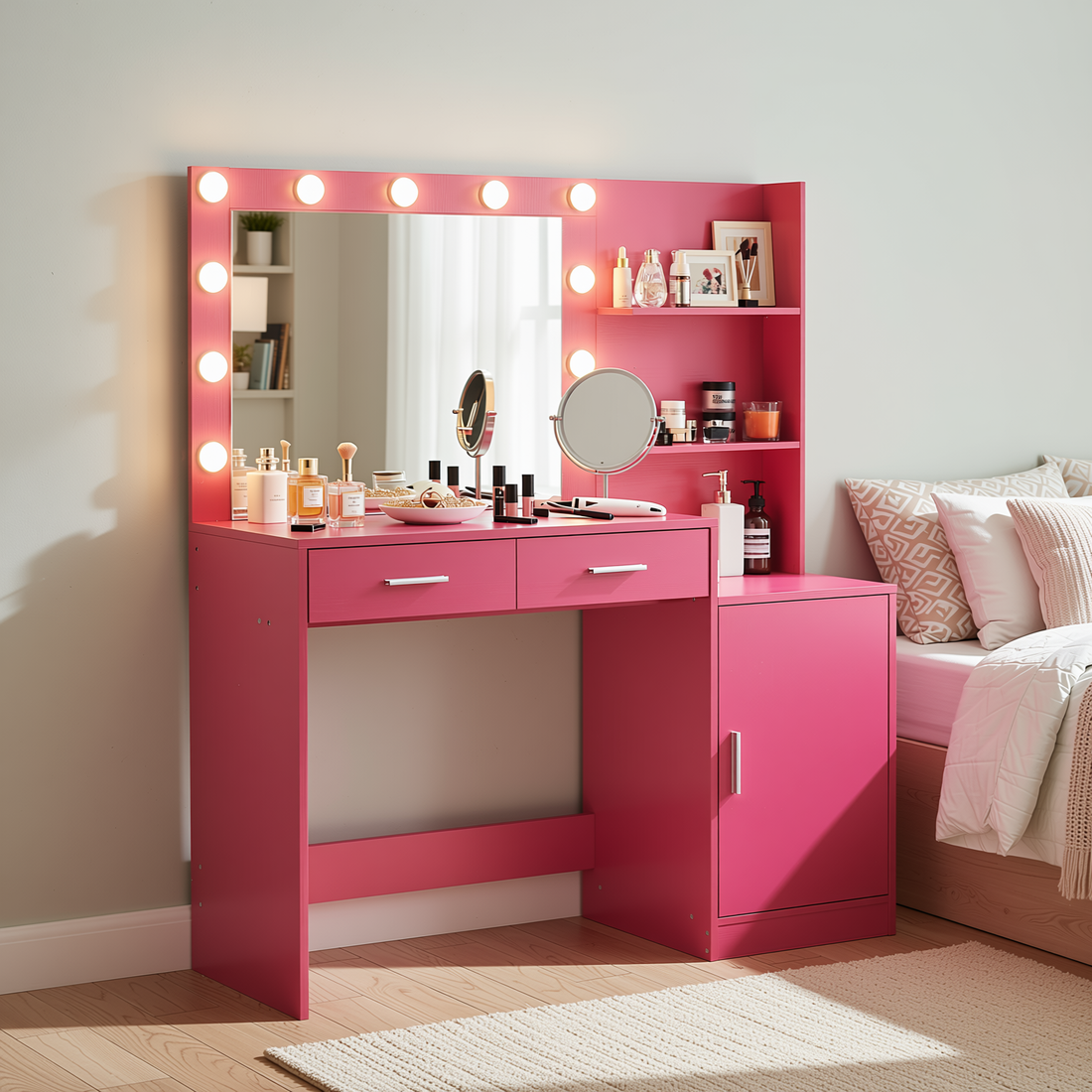 Lighted Mirror Setup