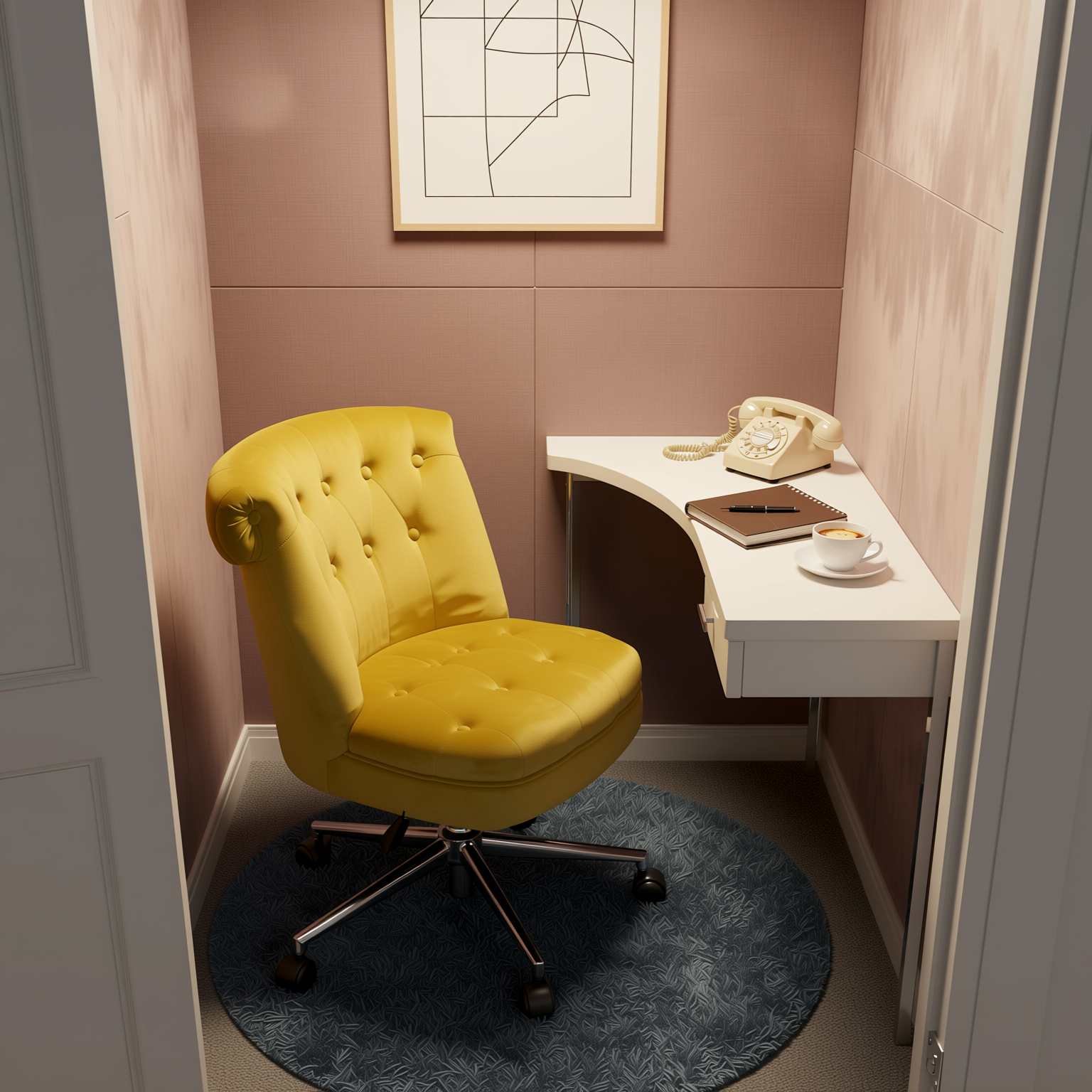 Jaren Velvet Upholstery Elegant Office Chairs Multi Scene Comfort Seating