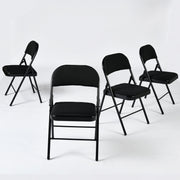 Fair Black metal Folding Chairs-HOMY CASA