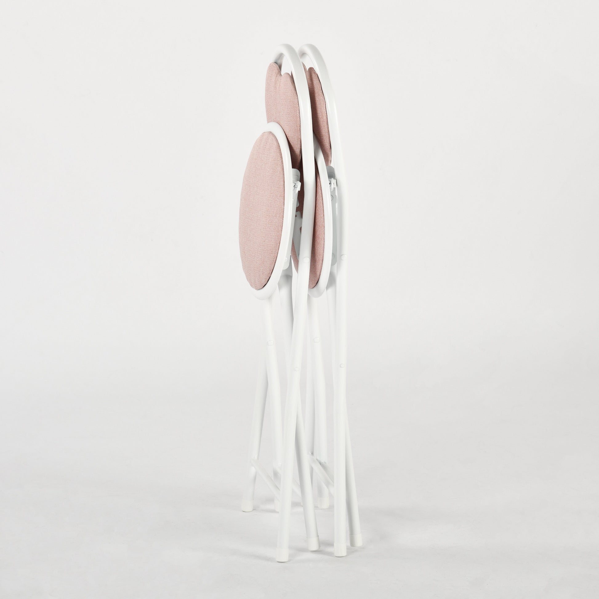 Stylish Heart-Back Folding Chairs, perfect for small Dining And Parties-HOMY CASA