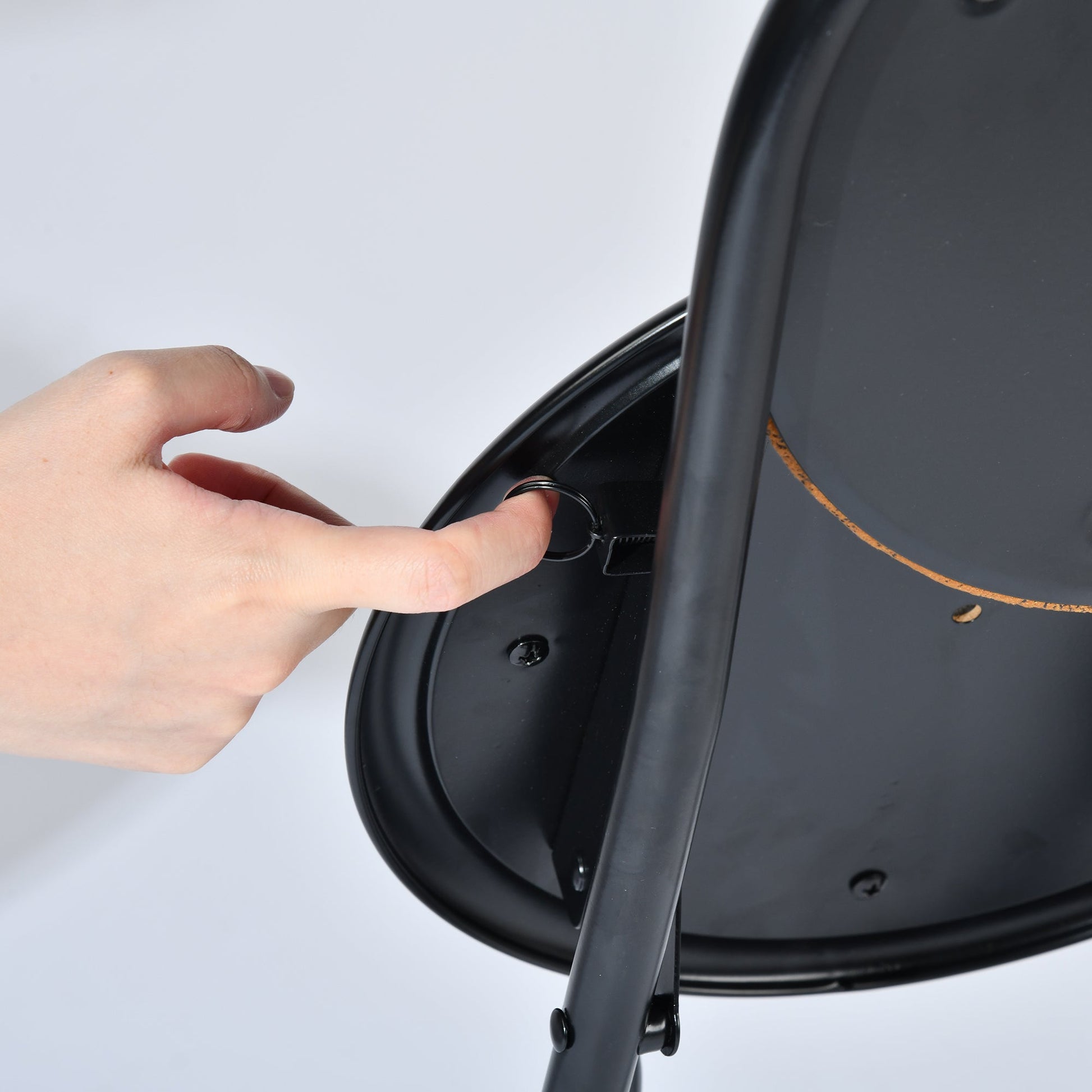 Stylish Heart-Back Folding Chairs, perfect for small Dining And Parties-HOMY CASA