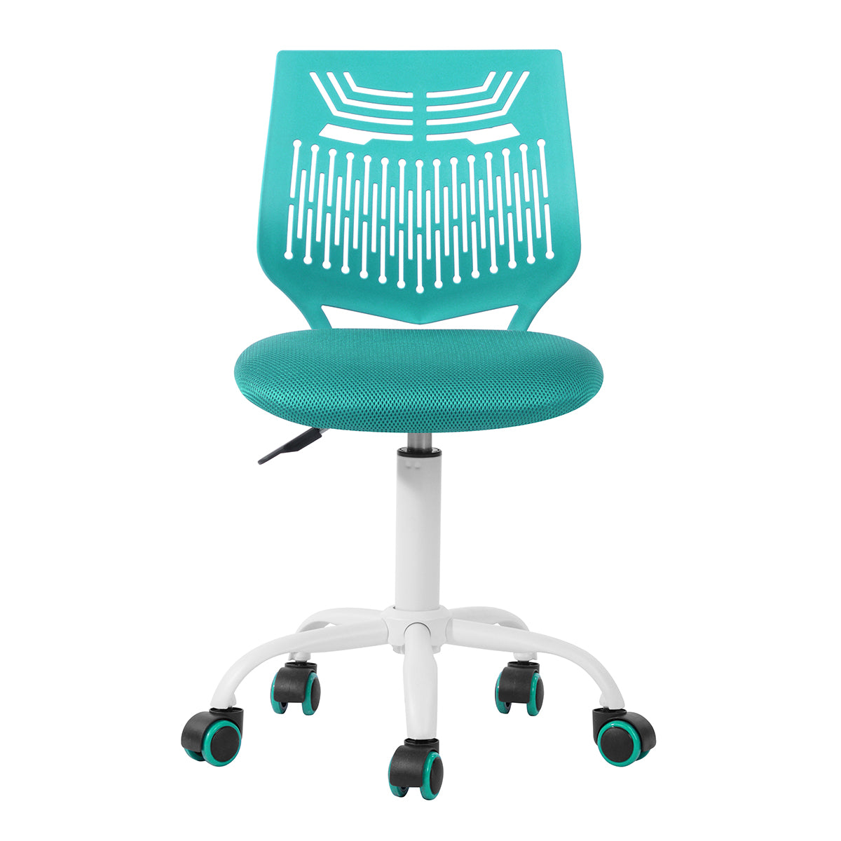 Homy Casa Favorsa Ergonomic Study Chair, Adjustable, Skeleton Backrest,Aqua
