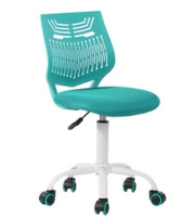 Homy Casa Favorsa Ergonomic Study Chair, Adjustable, Skeleton Backrest,Aqua