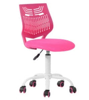 Homy Casa Favorsa Ergonomic Study Chair, Adjustable, Skeleton Backrest,Dark Rose