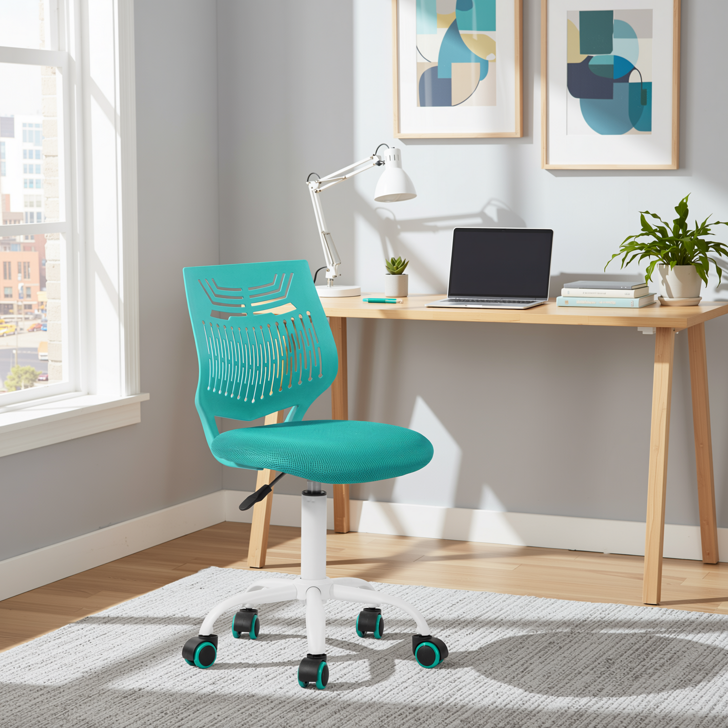 Favors Ergonomic Study Chair, Adjustable, Skeleton Backrest