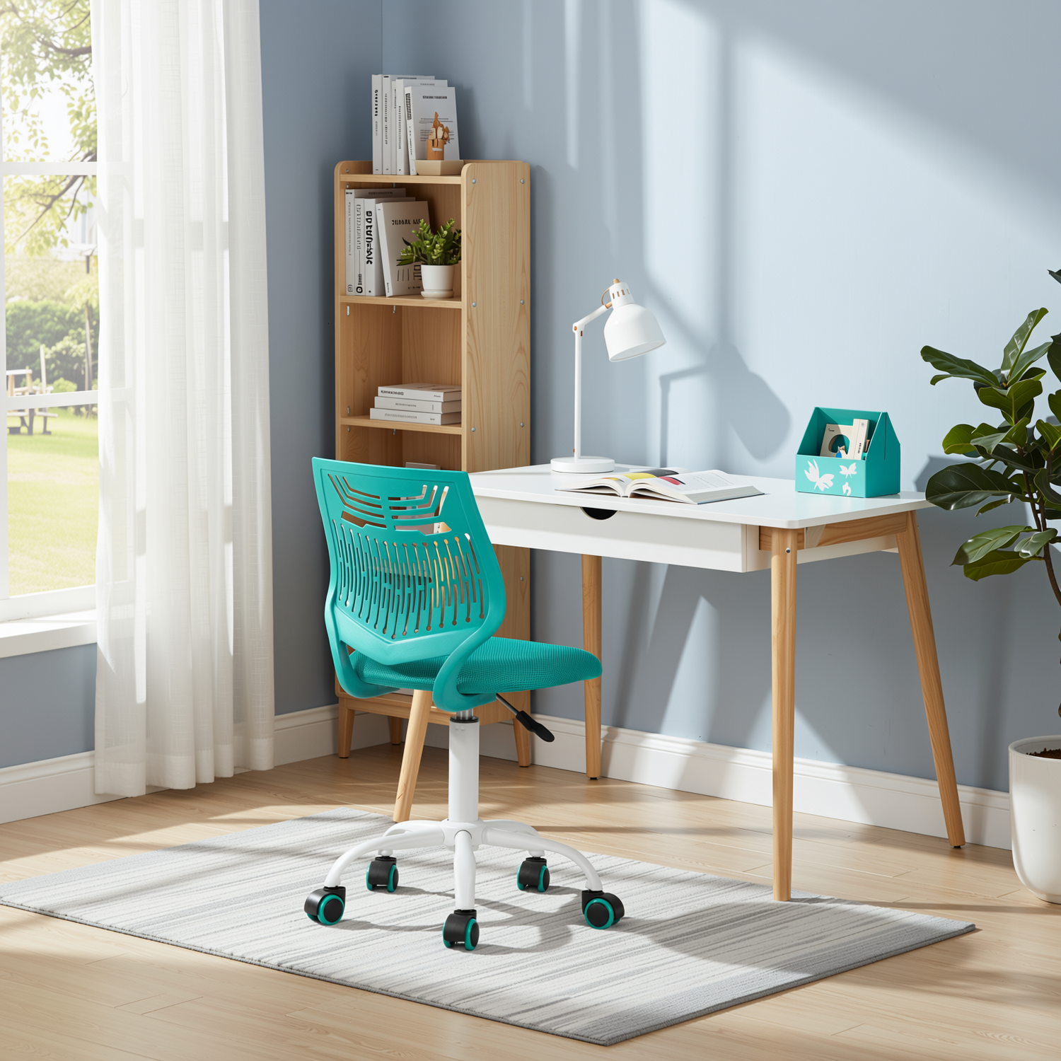 Favors Ergonomic Study Chair, Adjustable, Skeleton Backrest