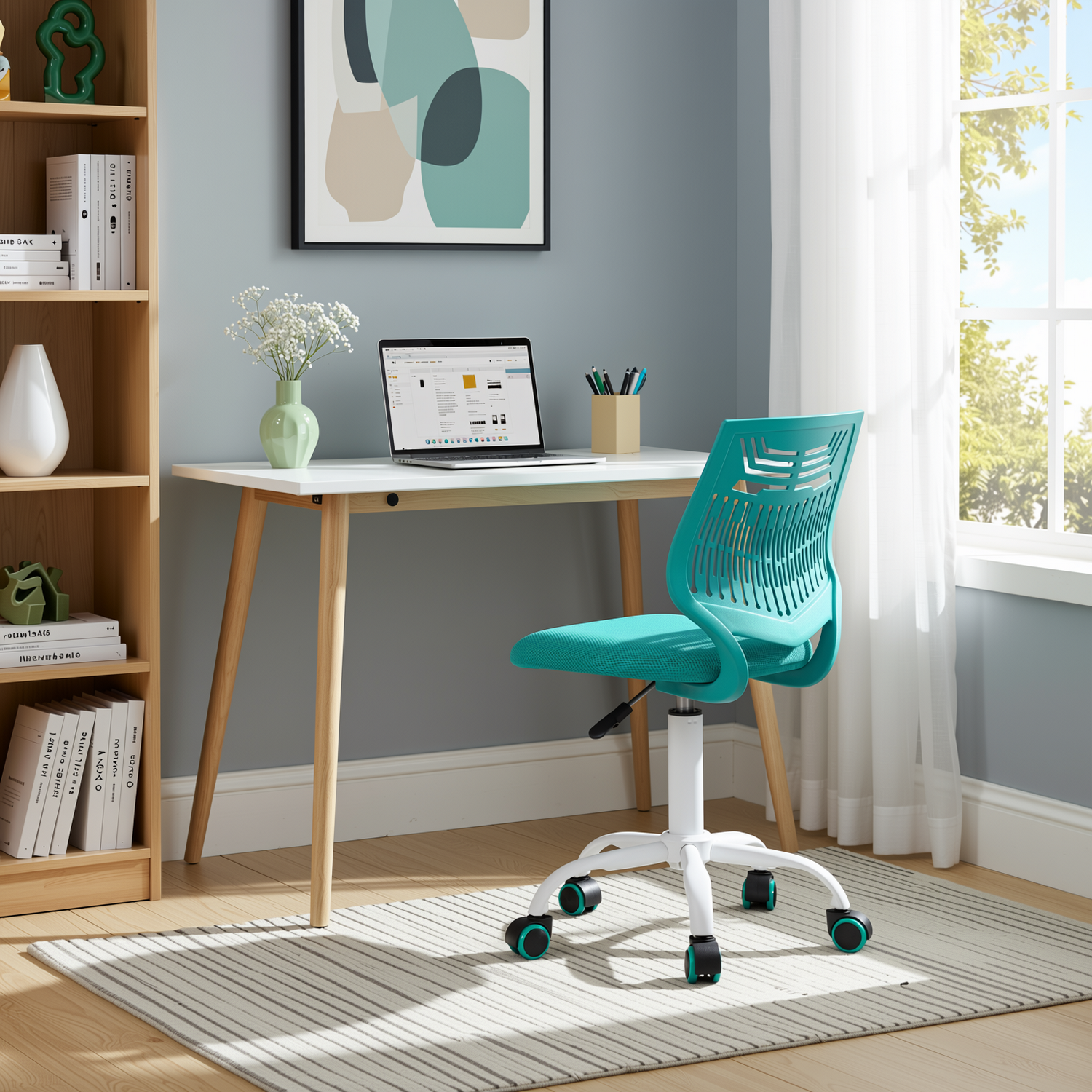 Favors Ergonomic Study Chair, Adjustable, Skeleton Backrest