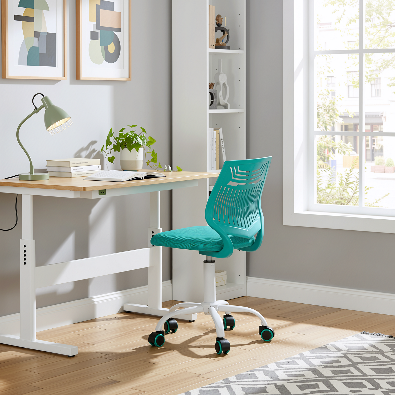 Favors Ergonomic Study Chair, Adjustable, Skeleton Backrest