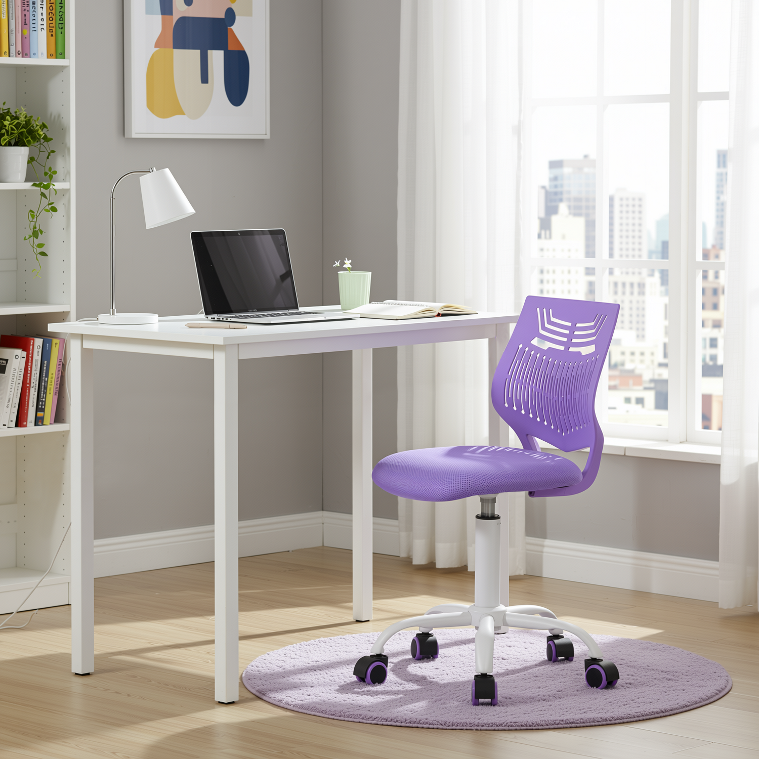 Favors Ergonomic Study Chair, Adjustable, Skeleton Backrest