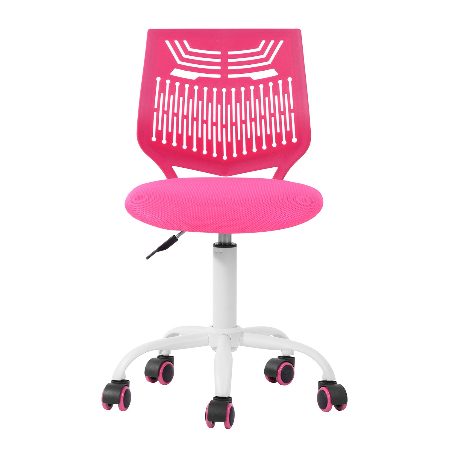 Homy Casa Favorsa Ergonomic Study Chair, Adjustable, Skeleton Backrest,Dark Rose