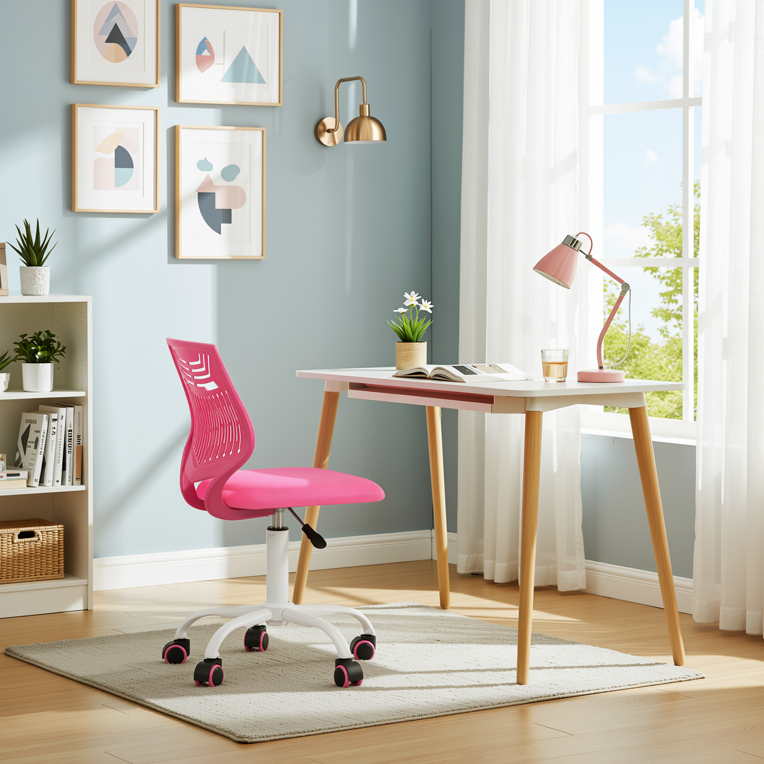 Favors Ergonomic Study Chair, Adjustable, Skeleton Backrest