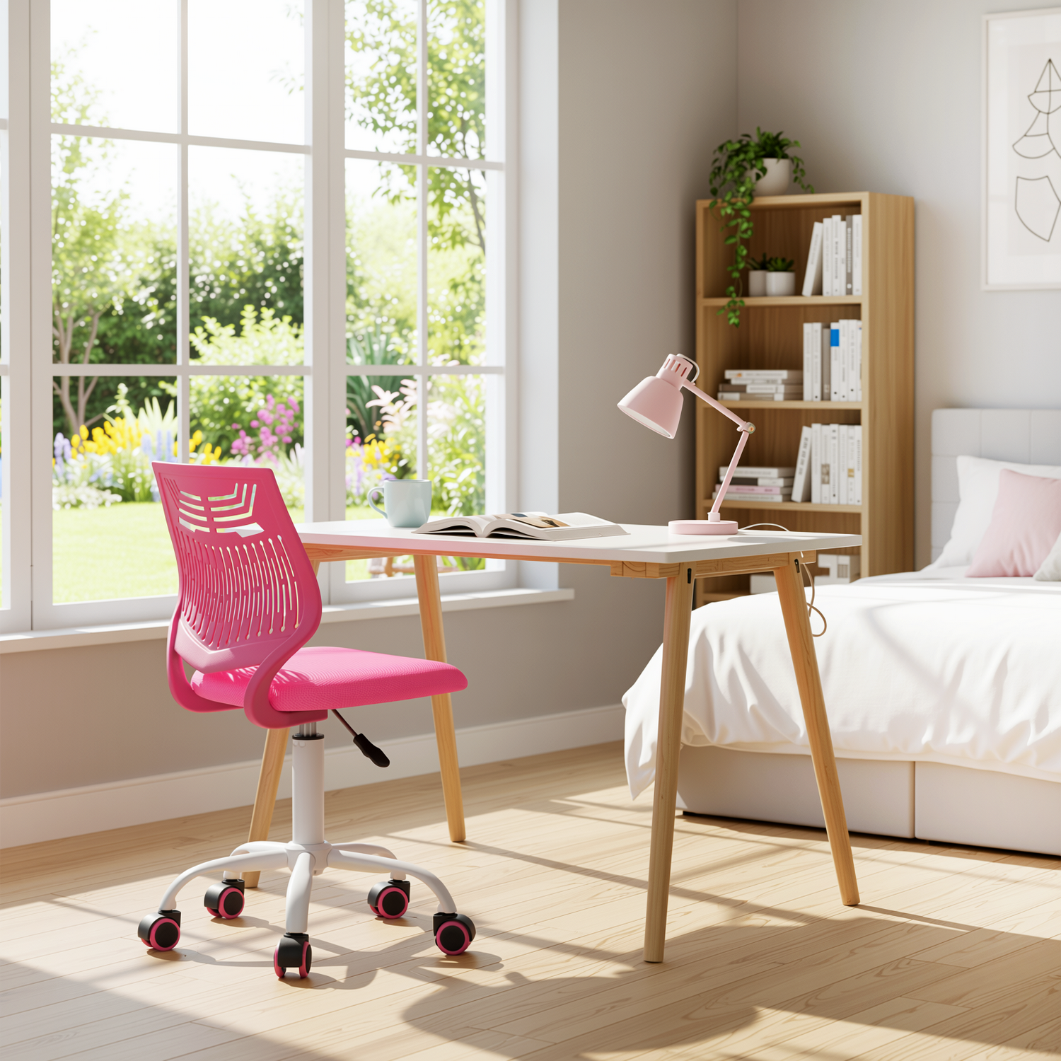 Favors Ergonomic Study Chair, Adjustable, Skeleton Backrest
