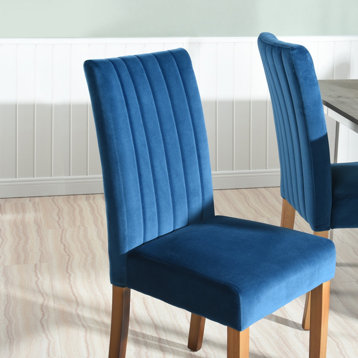 Homy Casa FAWN BLUE  2 PCS Dining Chair for Living Room, Bedroom, or Office Open Box