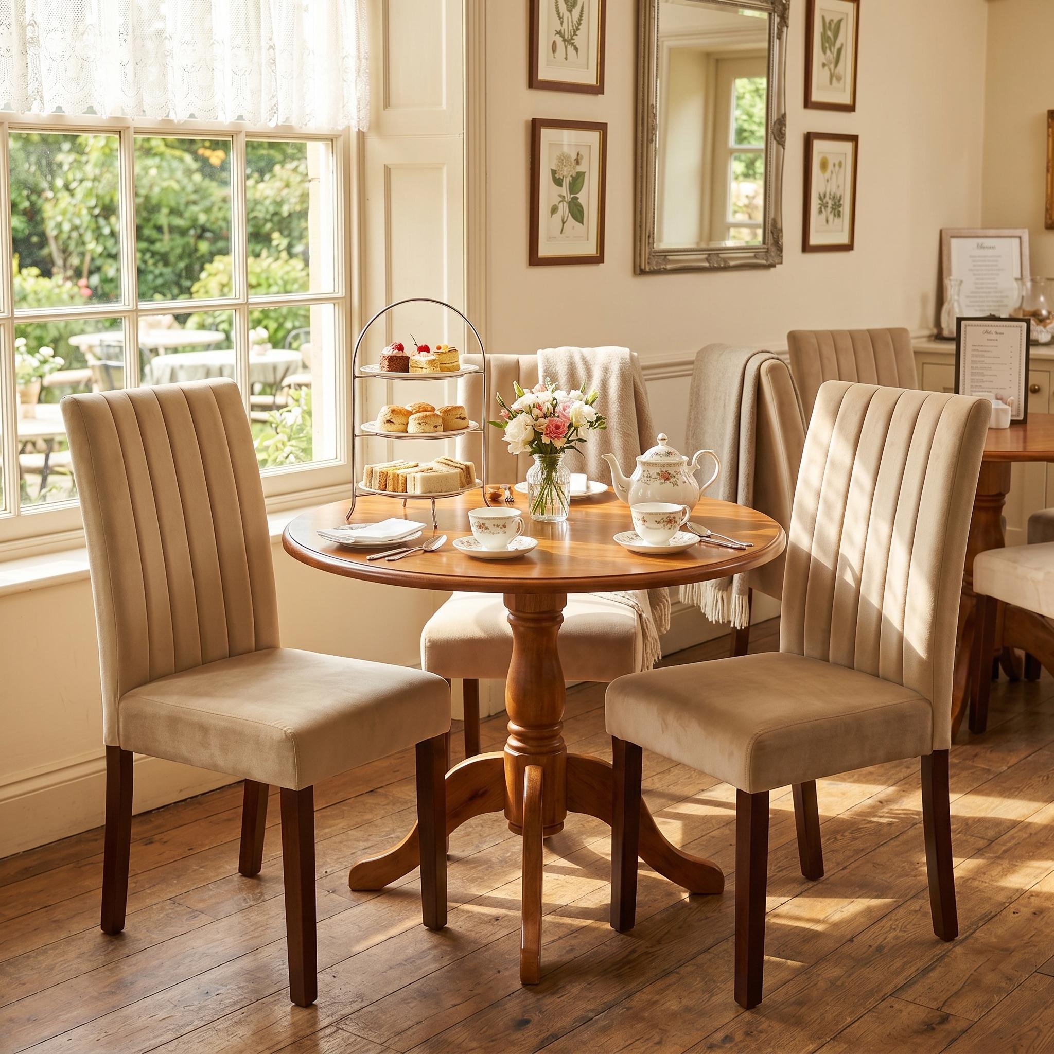 Open Box Homy Casa FAWN TAUPE A "18.11'' W x 24.02'' D x 40.16'' H" Dining Chair for Kitchen & Dining Room